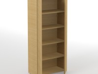 Office cabinet PLANA 90x40x194,2 cm - veneer - 3