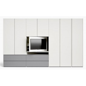 Modular wardrobe GOLA with TV panel - set of 4