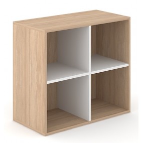 Bookcase CHOICE 2H - 1x partition, 80x40x72 cm / C2N081 /