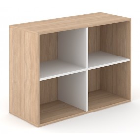 Bookcase CHOICE 2H - 1x partition, 100x40x72 cm / C2N100 /