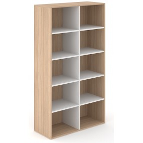Bookcase CHOICE 5H - 1x , intermediate wall, 100x40x178 cm / C5N100 /