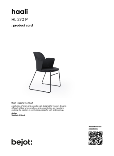 bejot haali HL 270 P - product card.pdf