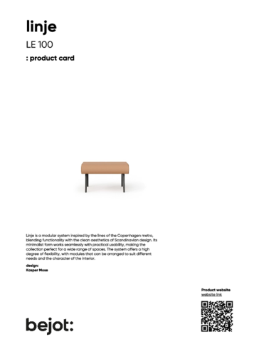 bejot linje LE 100 - product card.pdf