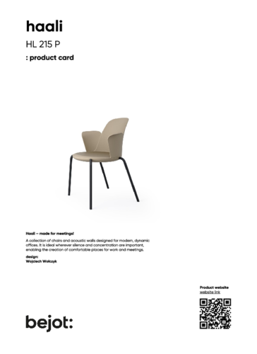 bejot haali HL 215 P - product card.pdf