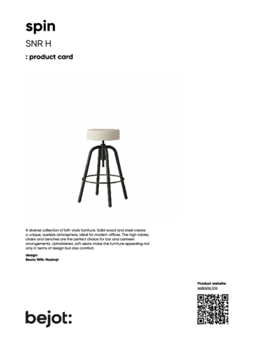 bejot spin SNR H - product card.pdf