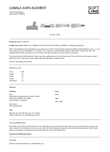 CABALA Sofa Element - Softline - Product-data-sheet - EN.pdf