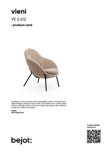 bejot vieni_soft VE S 612 - product card.pdf