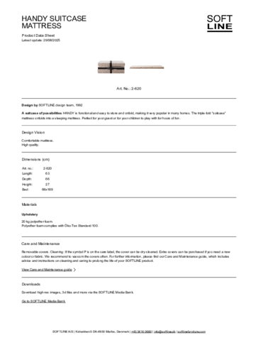 HANDY Suitcase mattress - Softline - Product-data-sheet - EN.pdf