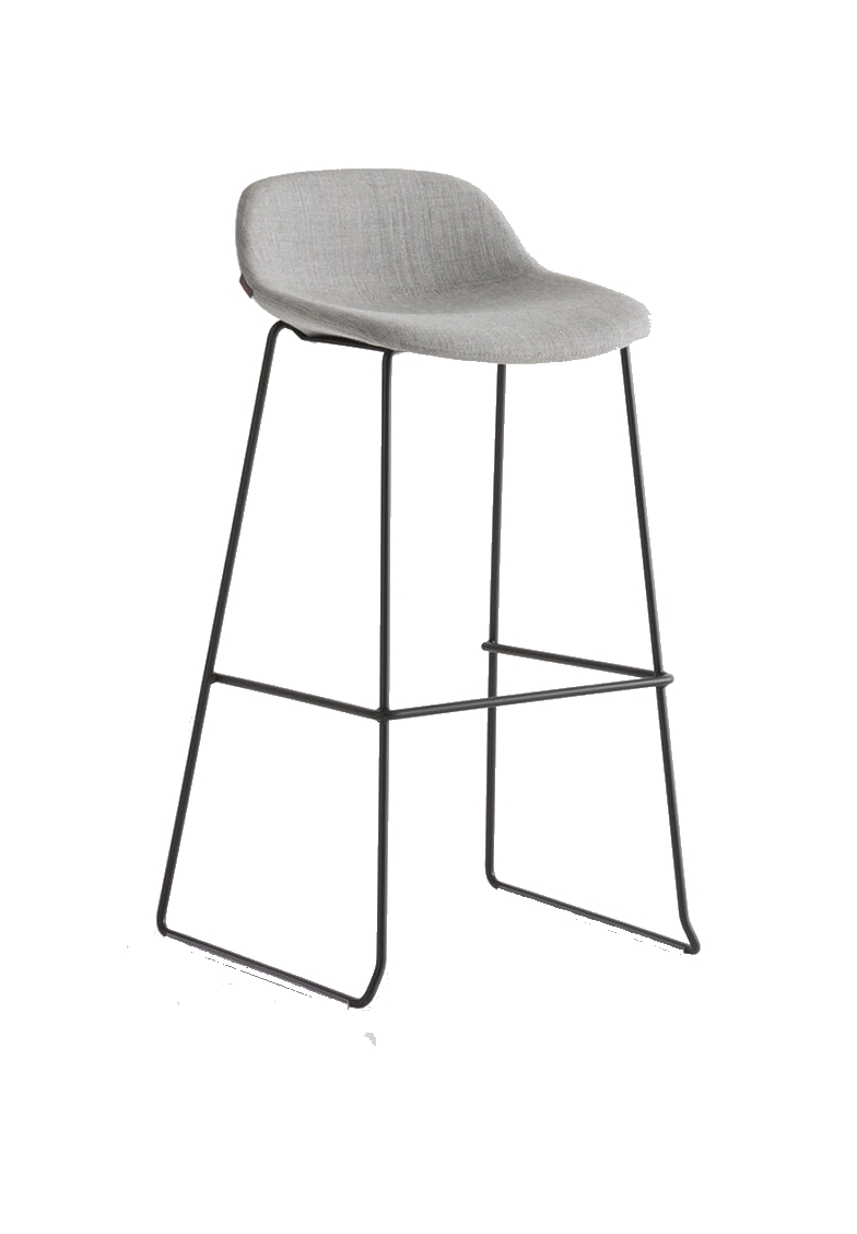 Levně CRASSEVIG - Čalouněná barová židle POLA LOW, výška 73 cm