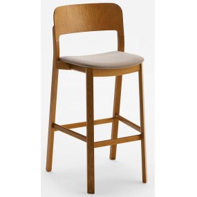 Barová stolička HART 3.01.0 - s čalúneným sedadlom