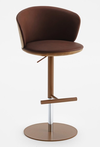 PALMO bar stool C.10.0/R - with armrests, height adjustable