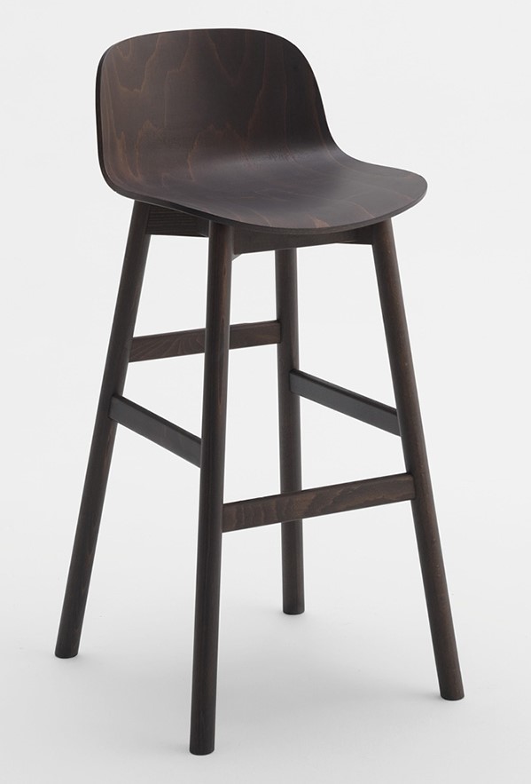 Levně CANTARUTTI - Barová židle RIBBON - dřevěná