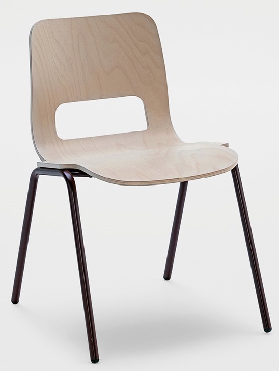 Levně CANTARUTTI - Židle TIPI 1.36.Z/I - s kovovou podnoží dřevěná