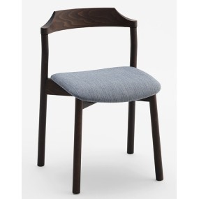 Židle YUMI - s čalouněným sedákem
