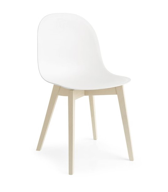 Levně CONNUBIA (CALLIGARIS) - Židle Academy, plast, dřevěná podnož