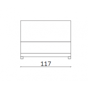 Centrální prvek modulové sestavy Mac - 117x95x85 cm D14342