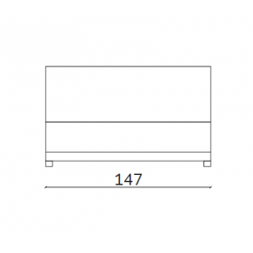 Centrální prvek modulové sestavy Mac - 147x110x85 cm D14303