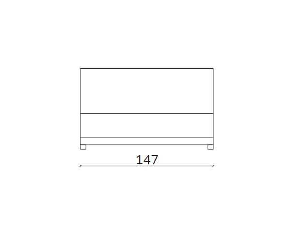 Centrální prvek modulové sestavy Mac - 147x110x85 cm D14303