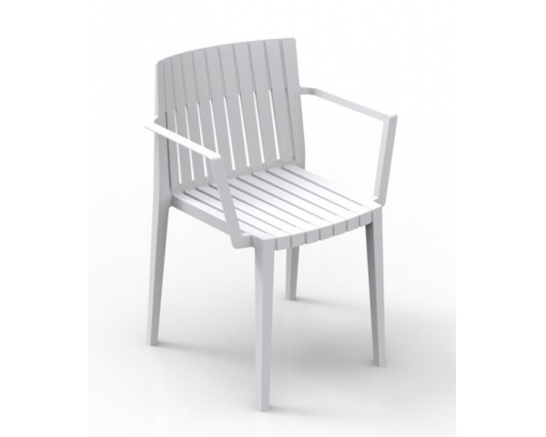 SPRITZ chair with armrests - white