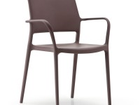 Židle s područkami ARA 315 DS - hnědá - 3