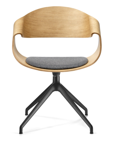 Levně SITIA - Otočná židle CHANTAL s kovovou podnoží