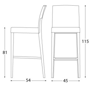 Barová židle CHARME 02581