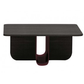 Coffee table U wood/metal