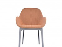 Stolička Clap Melange - oranžová, sivá - 3