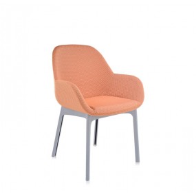 Stolička Clap Melange - oranžová, sivá
