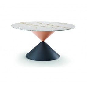 Kulatý stůl Clessidra dřevěná podnož, různé velikosti