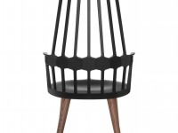 Židle Comback Wooden Legs, černá/dub - 3