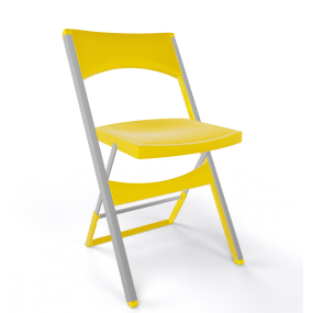 Židle COMPACT, žlutá