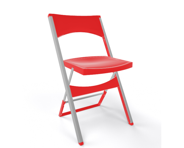 Stolička COMPACT, červená