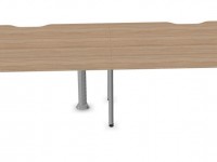 Dvoumístný pracovní stůl ROUND se zaoblenými rohy 360x70 - 3
