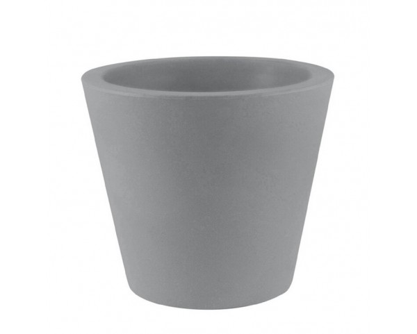 Flowerpot CONO Simple 45x39 - steel grey