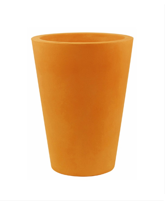 VONDOM - Květináč CONO ALTO samozavlažovací 35x100 - oranžová