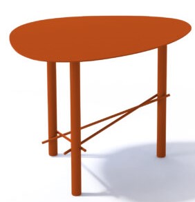 Levně MEMEDESIGN - Konferenční stolek COOKIE ALTO METALLO