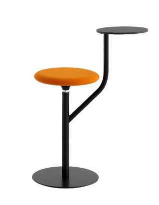 LAPALMA - Barová židle AARON s čalouněným sedákem - 60 cm