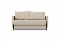 Folding sofa with armrests CUBED 160-200 - beige - 3