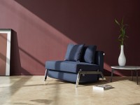 Folding armchair CUBED CHROME CHAIR - 2