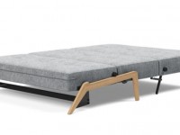 Folding sofa CUBED WOOD 140-200 - grey - 2