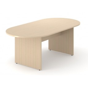 Rokovací stôl OPTIMA oválny s doskovou podnožou 200x100x72 cm