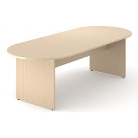Jednací stůl OPTIMA oválný s deskovou podnoží 240x100x72 cm