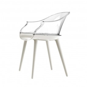 Plastová stolička CYBORG - biela