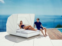Reclining lounger VELA with canopy (+ luminous variant) - 2