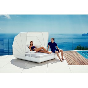 Reclining lounger VELA with canopy (+ luminous variant)