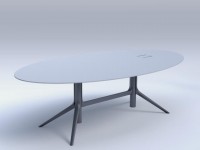 NOTABLE oval table - height adjustable - 3