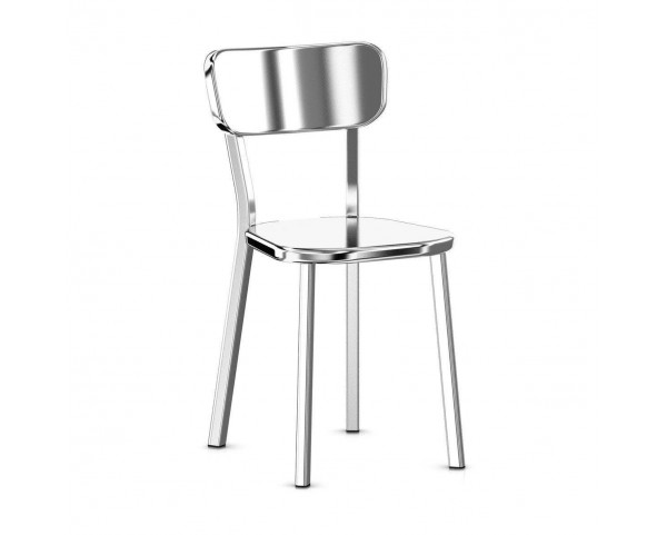 Chair DEJA-VU - polished aluminium
