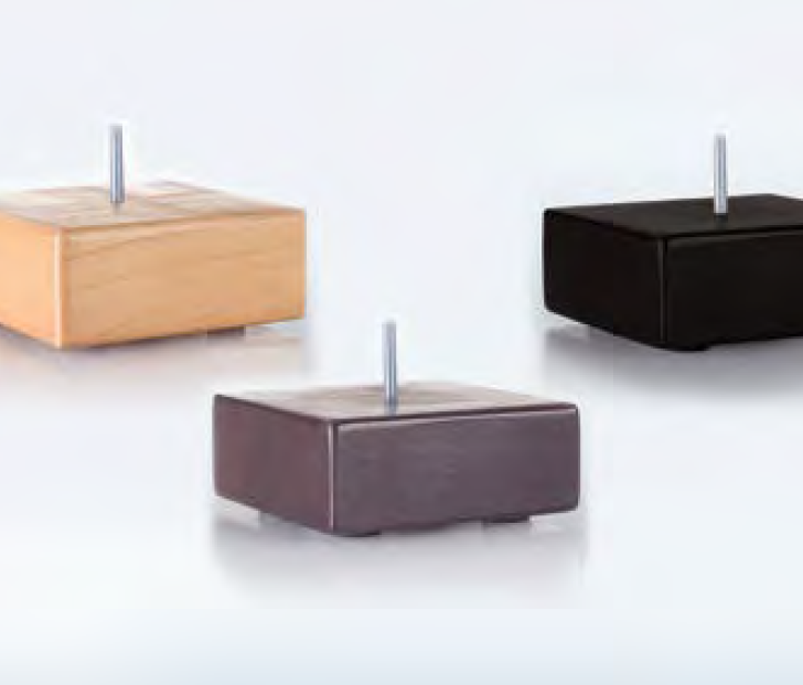 FBF bed & more - Set dřevěných nožiček DESIGN BLOCK pro postel SAVOY