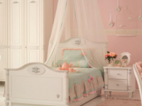 Detská posteľ ROMANTIC vrátane matraca 100x200 cm - 2